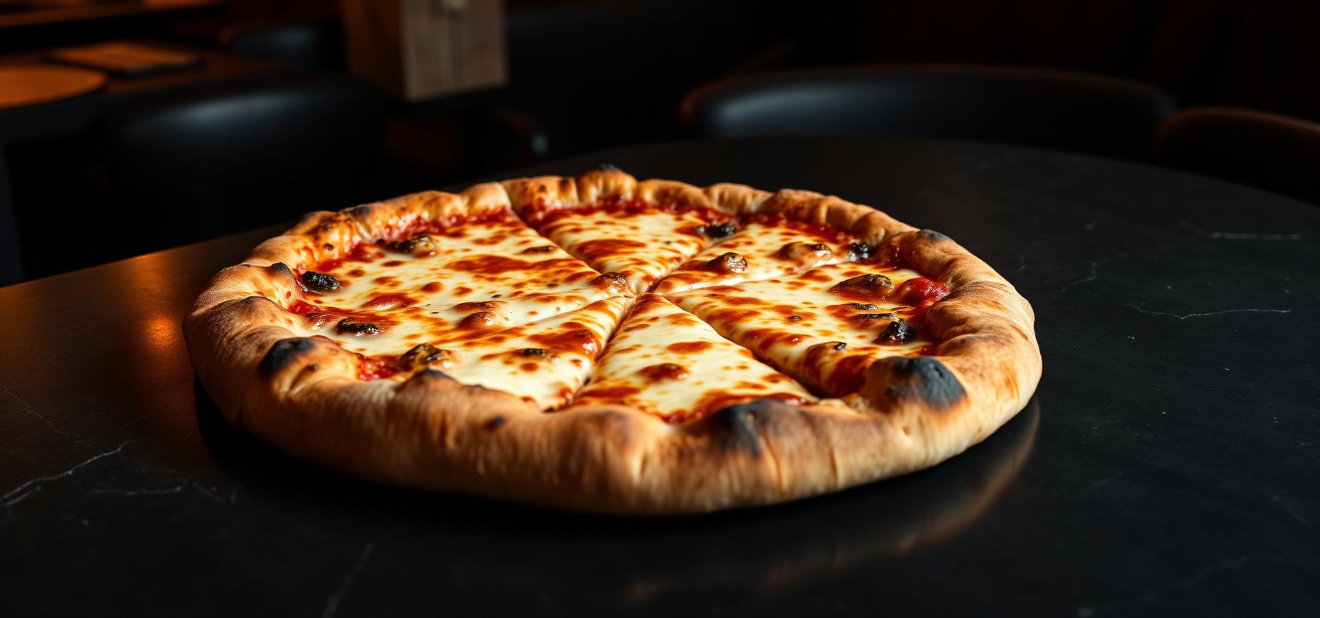 Freshly baked pizza at Burger Inn & Pizza