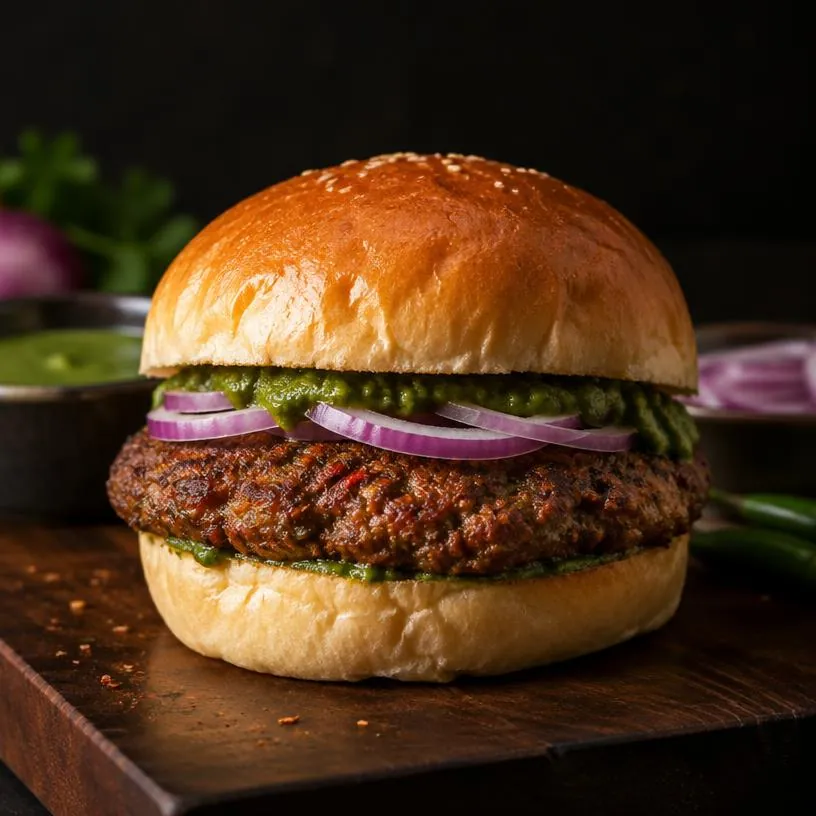Chapli Kabab Burger from Burgers